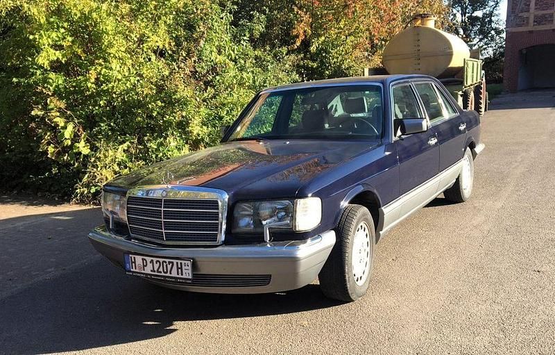 Blau Gebraucht 1987 Mercedes S300 Limousine | 18.900 € - Bild 1/4