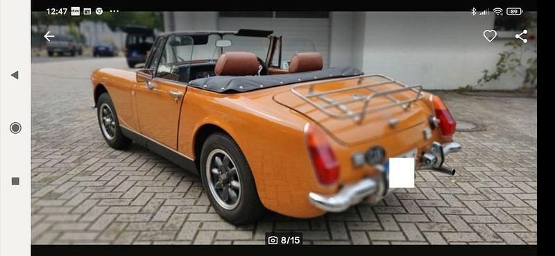 Occasion MG Midget 65 ch (47 kW) 1971 Orange Cabriolet