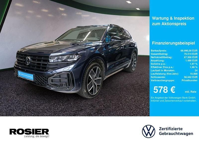 Blau / meloe blue kristalleffekt Gebraucht 2023 VW Touareg R-line SUV | 68.990 € (Fairer Preis) - Bild 1/4