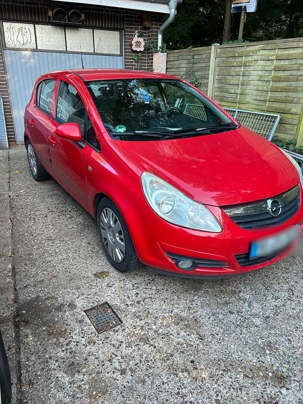 Rot Gebraucht 2008 Opel Corsa Kleinwagen | 600 € (Superpreis) - Bild 1/4