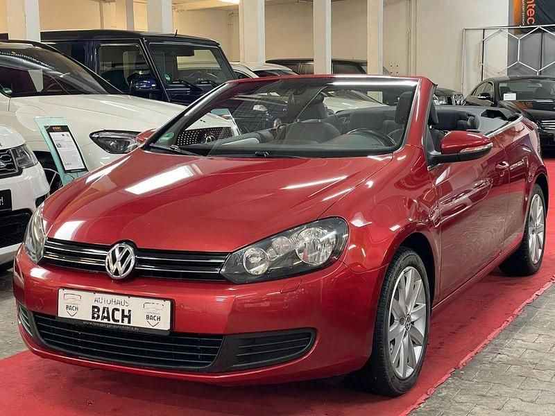 Rot Gebraucht 2013 VW Golf Cabriolet Cabrio | 6.499 € (Fairer Preis) - Bild 1/4