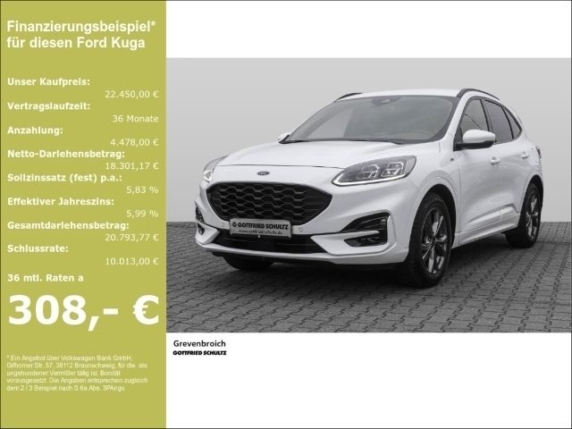 Weiß Gebraucht 2021 Ford Kuga ST-Line SUV | 21.950 € (Guter Preis) - Bild 1/4