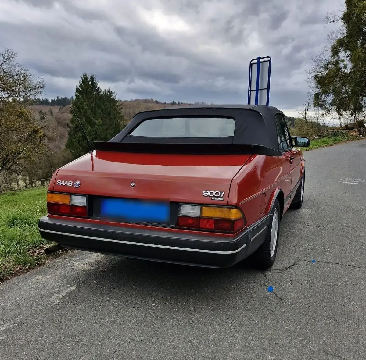 Gebraucht Saab 900 Cabriolet 126 PS (92 kW) 1989 Rot Cabrio