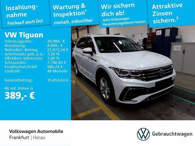 Weiß Gebraucht 2021 VW Tiguan R-line SUV | 29.980 € (Fairer Preis) - Bild 1/4