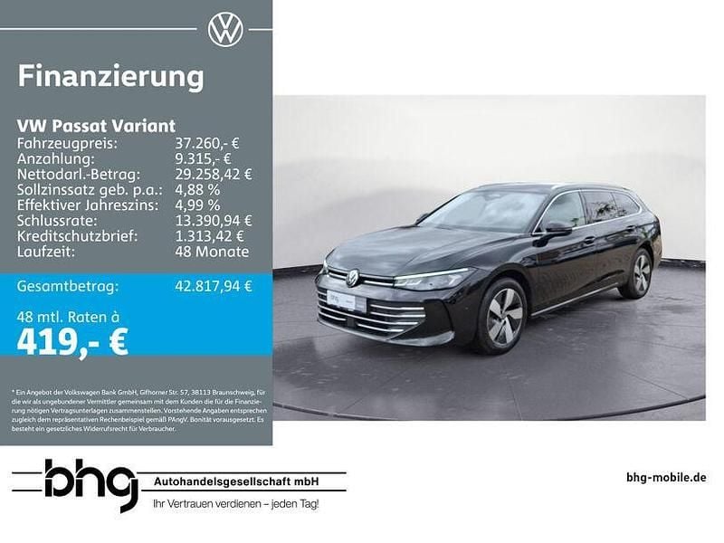 Schwarz Gebraucht 2025 VW Passat Business Kombi | 37.260 € (Superpreis) - Bild 1/4