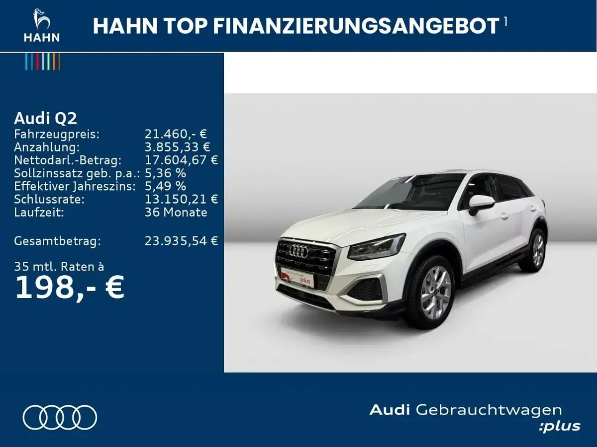 Gebraucht Audi Q2 Advanced 110 PS (80 kW) 2023 Ibisweiß SUV
