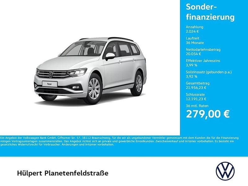 Weiß Gebraucht 2022 VW Passat Basis Kombi | 22.079 € (Guter Preis) - Bild 1/4