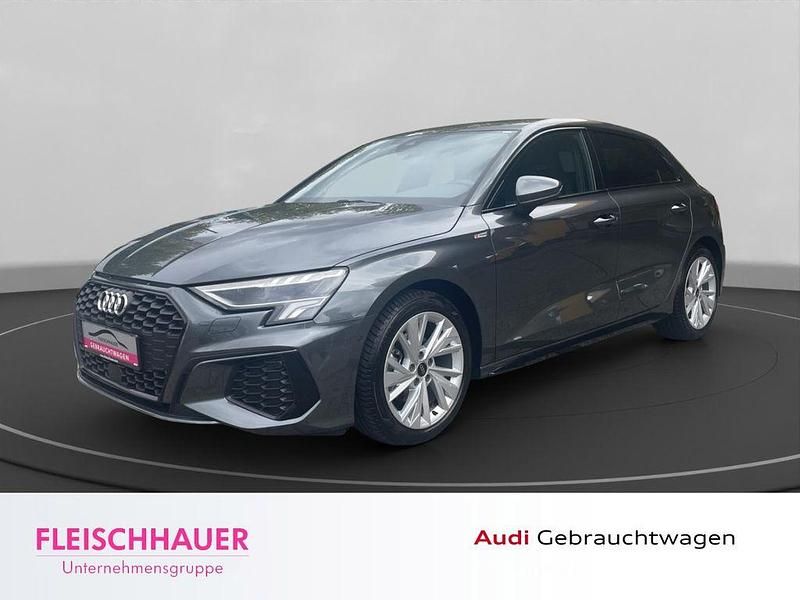 Grau Gebraucht 2024 Audi A3 Sportback S-Line Limousine | 34.980 € (Guter Preis) - Bild 1/4