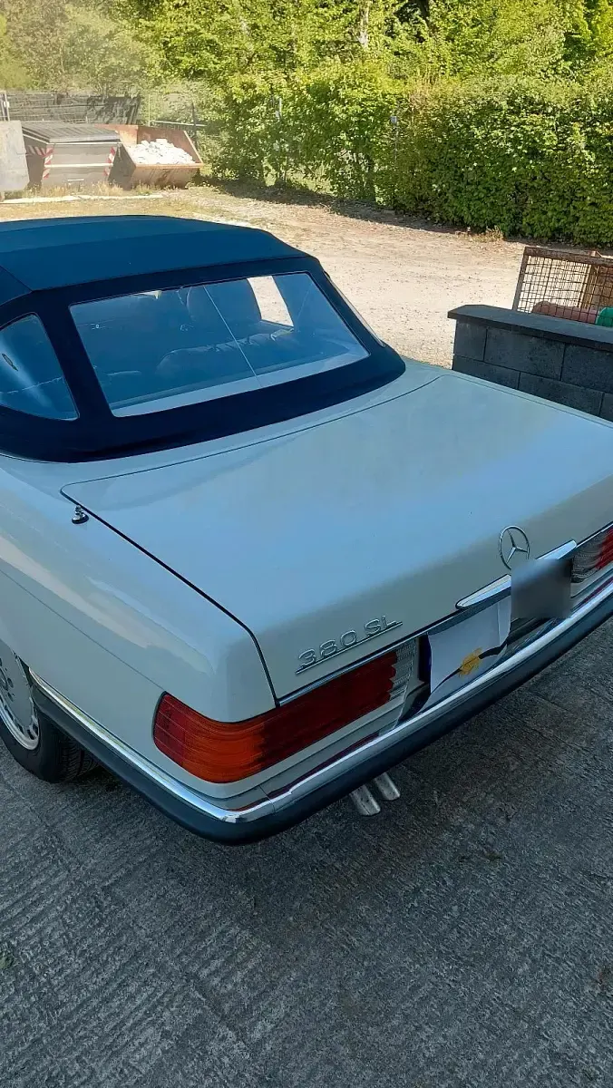 Gebraucht Mercedes SL380 155 PS (114 kW) 1983 Weiß Cabrio