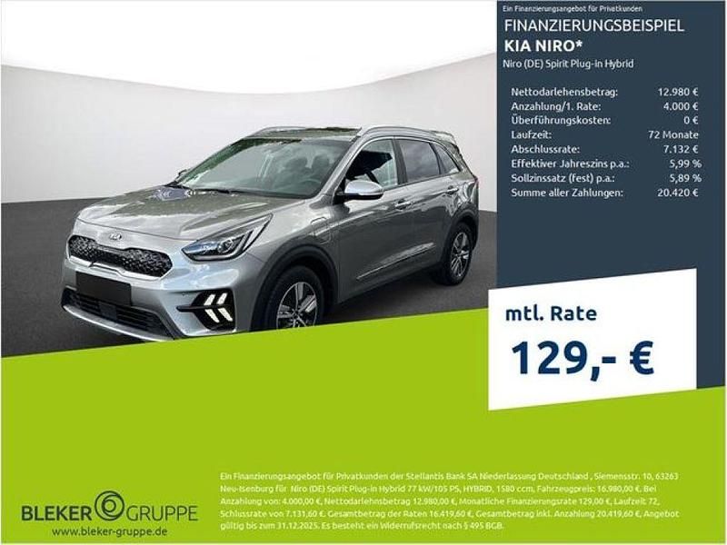 (klg) stahlgrau m Gebraucht 2021 Kia Niro Spirit SUV | 16.980 € (Guter Preis) - Bild 1/3