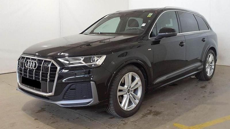 Mythosschwarz metallic Gebraucht 2022 Audi Q7 S-Line SUV | 56.885 € - Bild 1/2