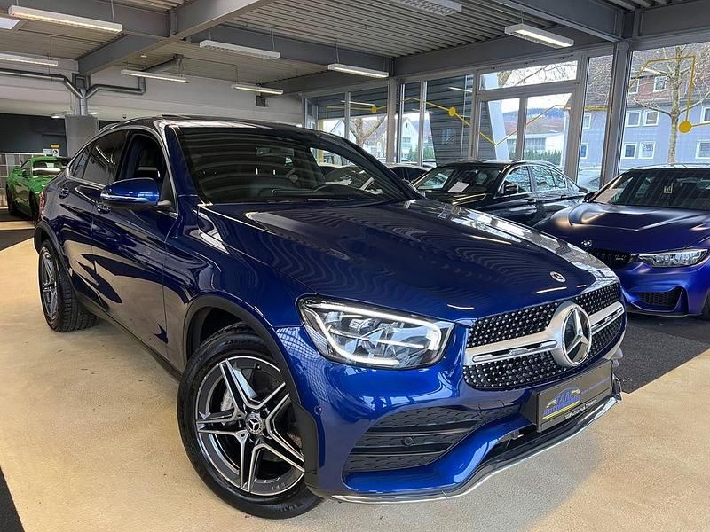 Blau Gebraucht 2021 Mercedes GLC400d AMG line Coupé | 51.990 € (Guter Preis) - Bild 1/4
