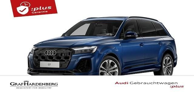 Ascariblau metallic Gebraucht 2024 Audi Q7 S-Line SUV | 74.930 € (Superpreis) - Bild 1/3