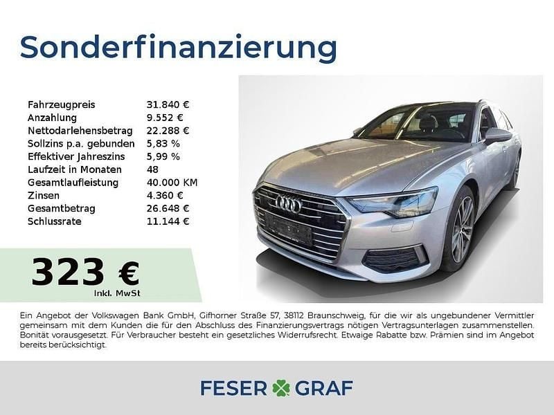 Gebraucht Audi A6 Design 204 PS (150 kW) 2022 Silber Kombi