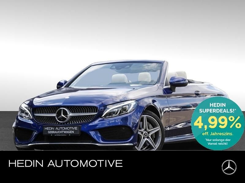 Blau Gebraucht 2017 Mercedes C400 AMG Cabrio | 39.800 € - Bild 1/4