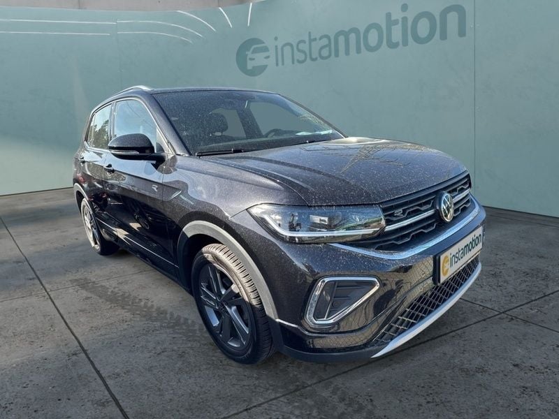 Schwarz Gebraucht 2024 VW T-Cross R-line SUV | 24.940 € (Fairer Preis) - Bild 1/4