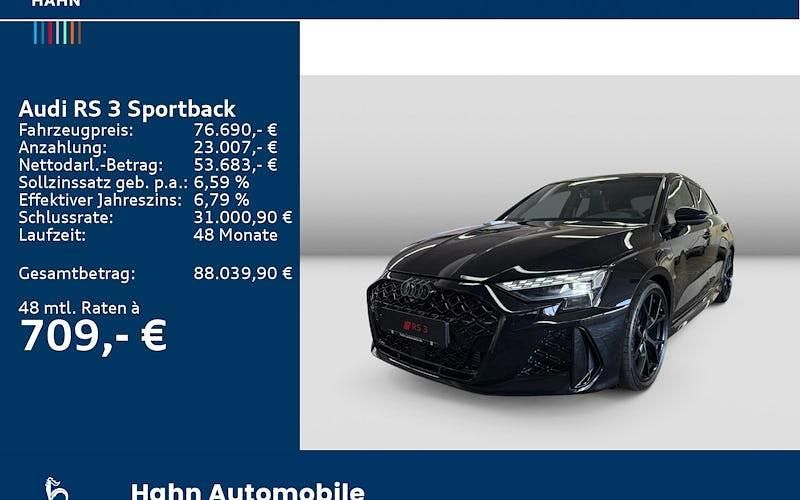 Neu Audi RS3 Advanced 400 PS (294 kW) 2025 Schwarz Limousine