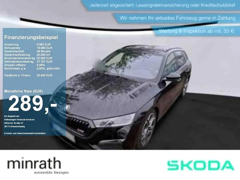 Schwarz Gebraucht 2023 Skoda Octavia RS Kombi | 33.689 € (Fairer Preis) - Bild 1/4
