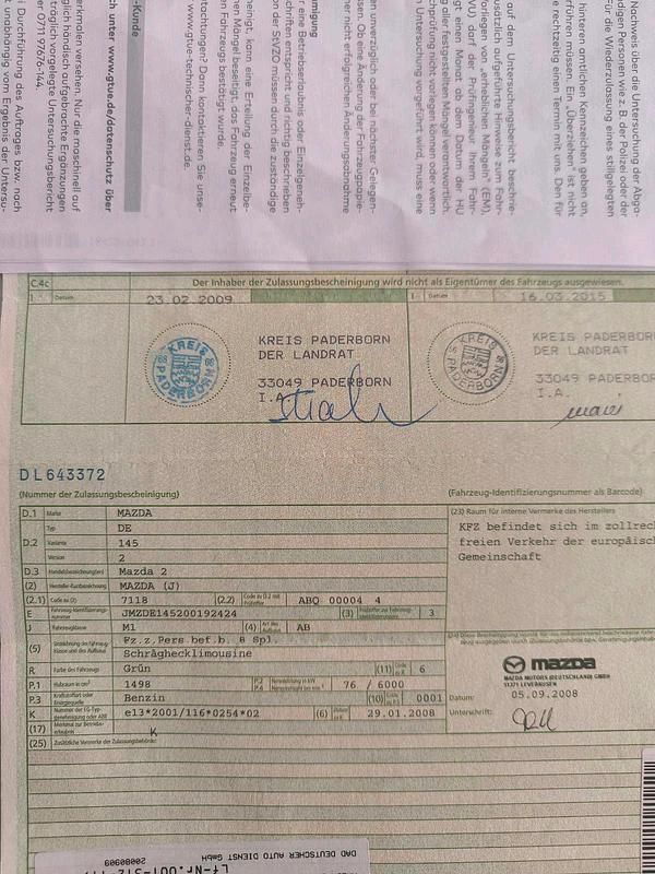 Second-hand Mazda 2 103 CP (75 kW) 2009 Verde Hatchback