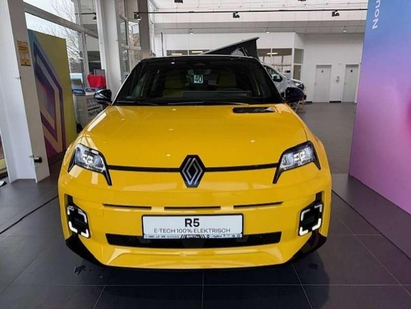 Neu Renault 5 E-Tech Iconic 110 kW (150 PS) 2026 Pop yellow + black pearlschwa Limousine