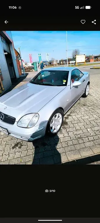 Gebraucht Mercedes SLK230 193 PS (141 kW) 1996 Silber Cabrio