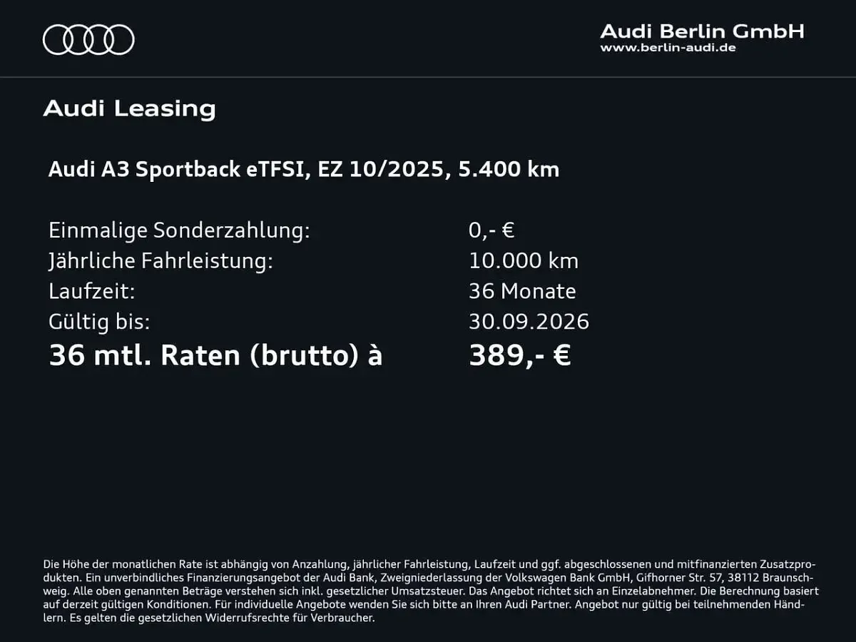 Gebraucht Audi A3 Sport 204 PS (150 kW) 2025 Grau Limousine