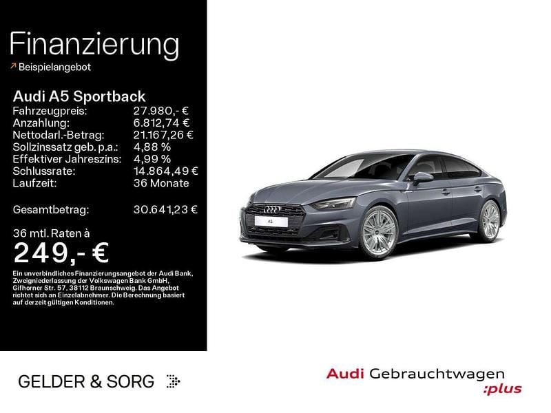 Second-hand Audi A5 163 CP (119 kW) 2022 Gri Coupe