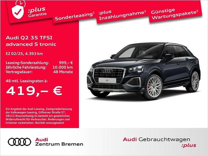 Manhattangrau metallic Gebraucht 2025 Audi Q2 Advanced Plus SUV | 38.980 € - Bild 1/4