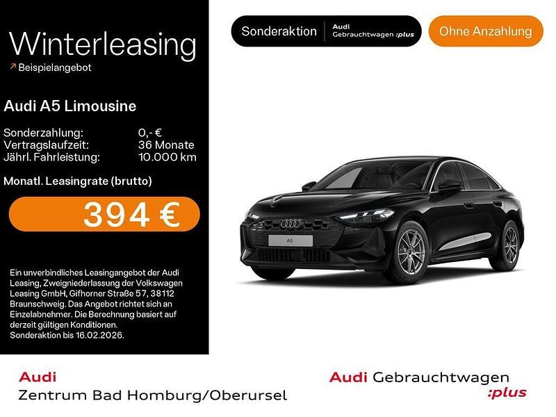 Mythosschwarz metallic Gebraucht 2025 Audi A5 Sport Limousine | 48.990 € (Superpreis) - Bild 1/4