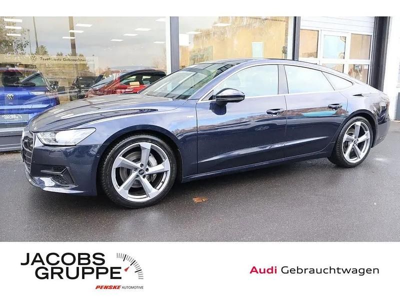 Blau Gebraucht 2023 Audi A7 S-Line Limousine | 52.959 € (Fairer Preis) - Bild 1/3