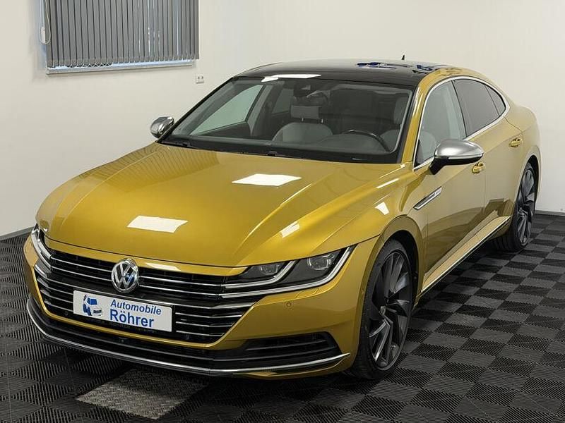 Gebraucht VW Arteon 239 PS (175 kW) 2017 Gelb kurkumagelb metallic (metallic) Kleinwagen