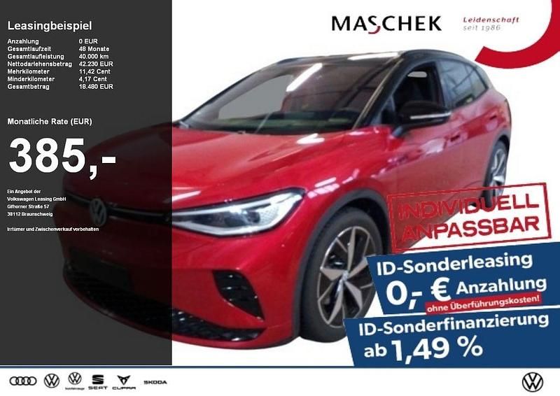 Kings red metallic schwarz Gebraucht 2024 VW ID.4 GTX SUV | 40.640 € (Guter Preis) - Bild 1/4