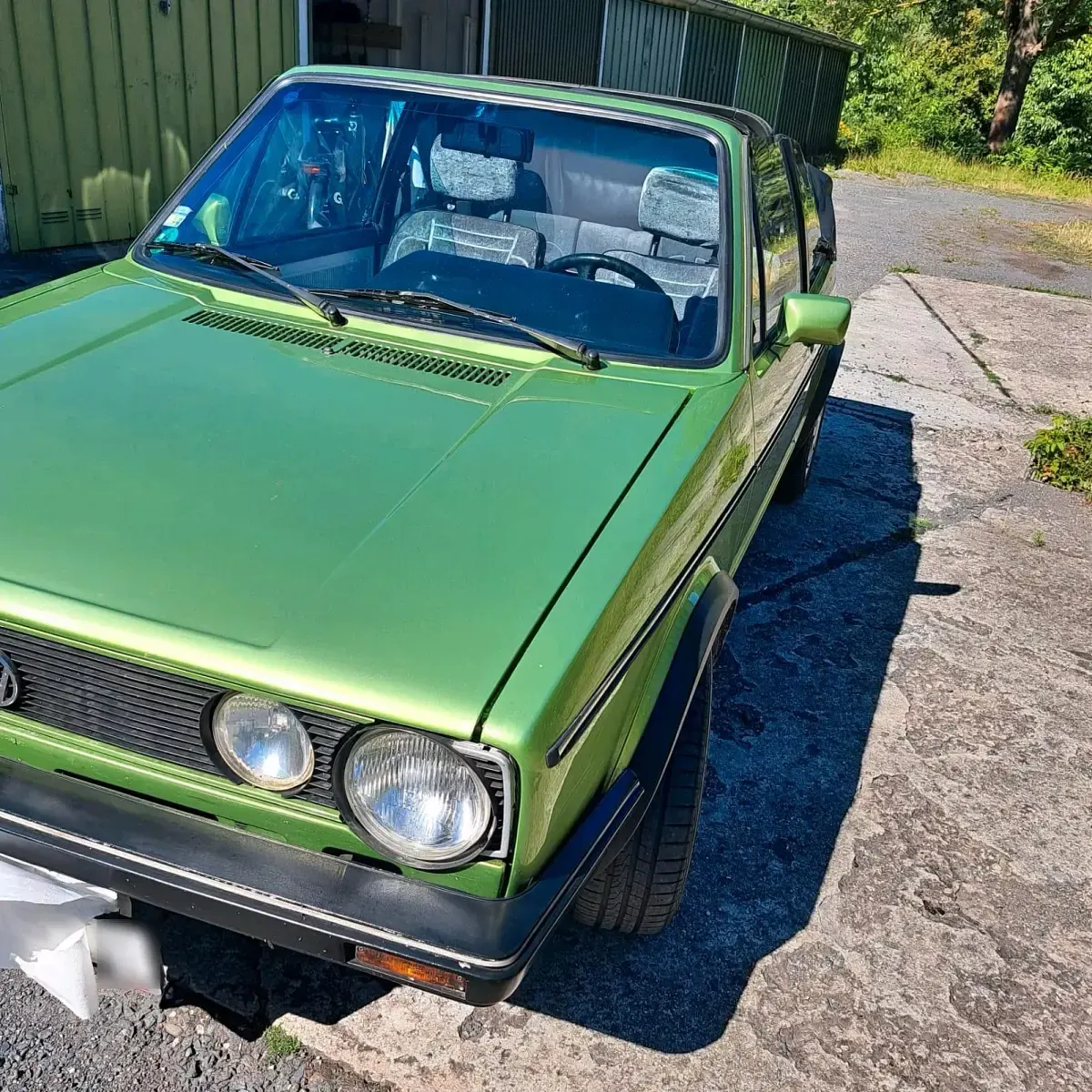 Gebraucht VW Golf Cabriolet 75 PS (55 kW) 1984 Grün Cabrio