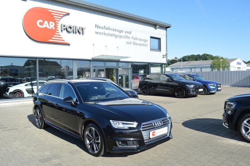 Mythosschwarz metallic Gebraucht 2018 Audi A4 S-Line Kombi | 24.990 € (Teuer) - Bild 1/4