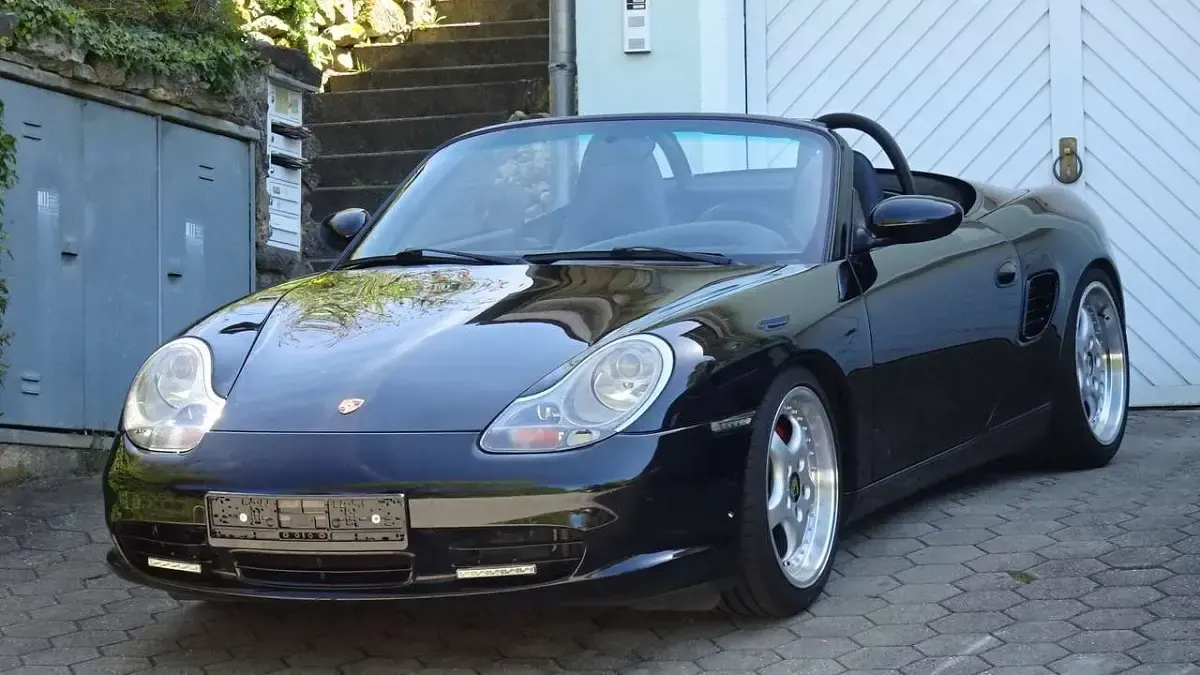 Gebraucht Porsche Boxster S 260 PS (191 kW) 2002 Tiefschwarz Cabrio