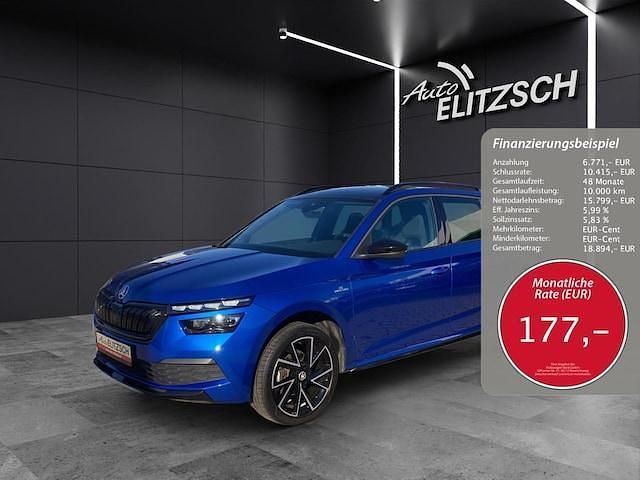 Blau Gebraucht 2021 Skoda Kamiq Monte Carlo SUV | 22.570 € (Fairer Preis) - Bild 1/4