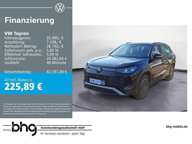 Gebraucht VW Tayron Life 150 PS (110 kW) 2025 Schwarz SUV