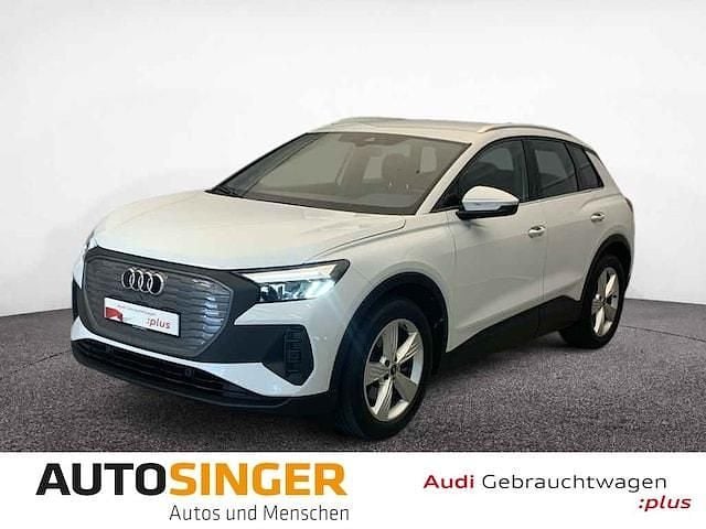 Gletscherweiß metallic Gebraucht 2022 Audi Q4 e-tron Basis SUV | 23.820 € (Guter Preis) - Bild 1/4
