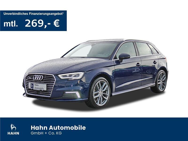Blau Gebraucht 2020 Audi A3 Sportback e-tron Design Limousine | 19.940 € (Guter Preis) - Bild 1/3