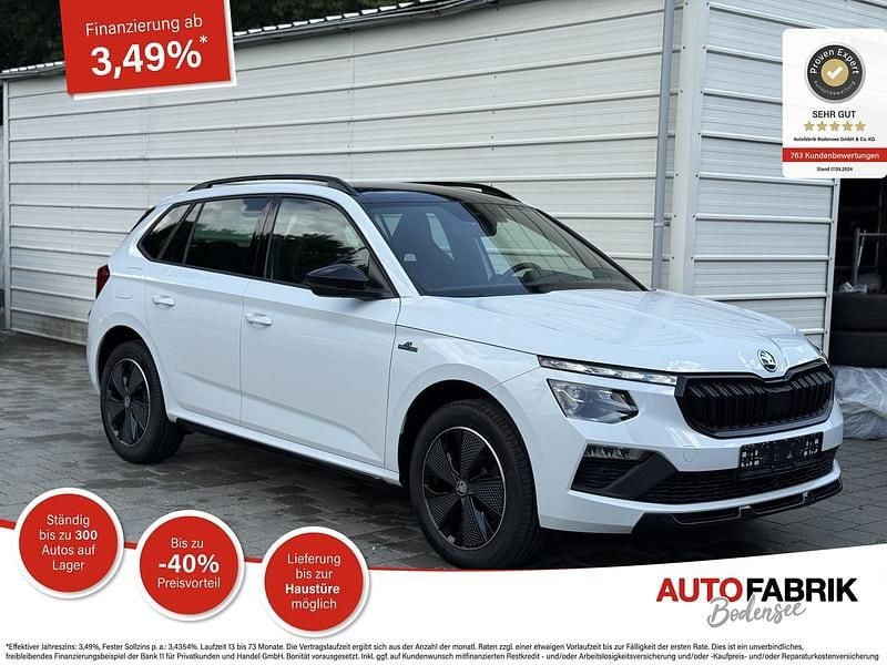 Moonweiß perleffekt Neu 2025 Skoda Kamiq Monte Carlo SUV | 28.390 € (Superpreis) - Bild 1/4