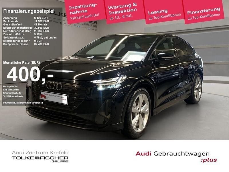 Mythosschwarz metallic Gebraucht 2022 Audi Q4 Sportback e-tron Ambiente SUV | 36.224 € (Etwas zu teuer) - Bild 1/4
