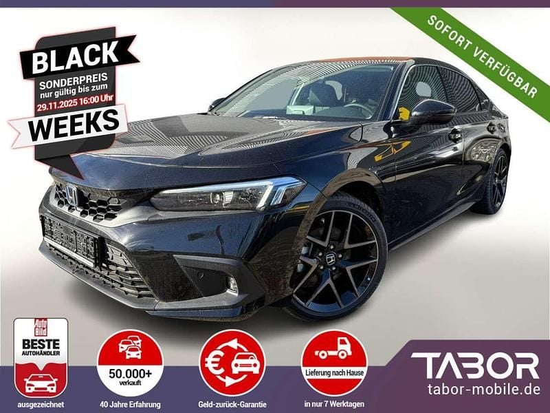 Crystal black pearl Neu 2025 Honda Civic Advance Limousine | 35.948 € (Guter Preis) - Bild 1/4