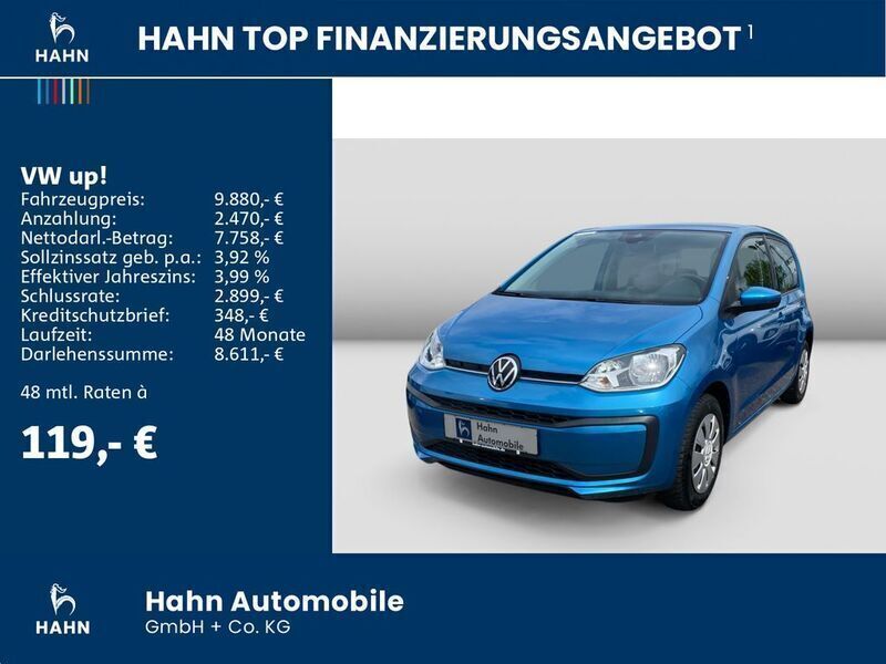 Gebraucht VW up! 65 PS (47 kW) 2021 Blau Kleinwagen