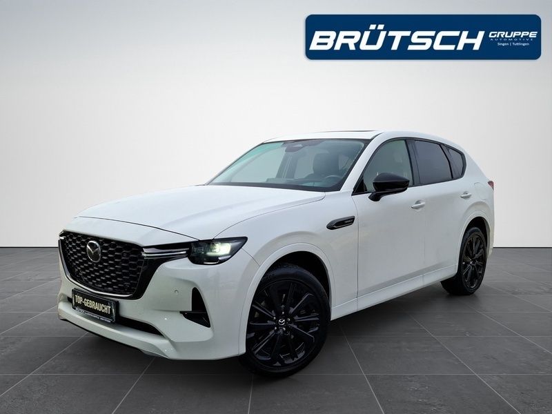 Rhodium white metallic Gebraucht 2022 Mazda CX-60 Homura-Line SUV | 40.980 € (Fairer Preis) - Bild 1/4