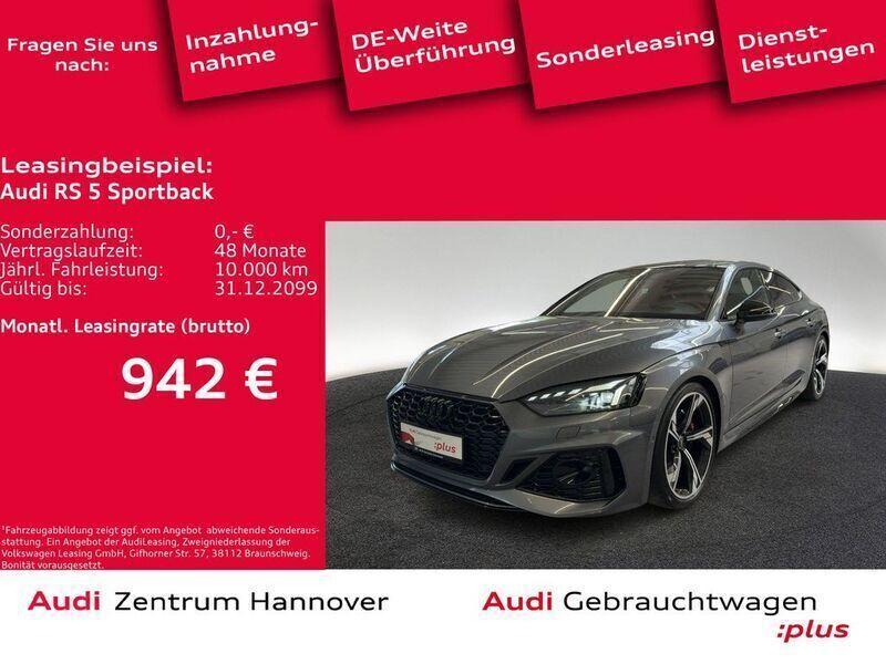 Daytonagrau perleffekt Gebraucht 2021 Audi RS5 Sportback Ambiente Limousine | 63.950 € (Fairer Preis) - Bild 1/4