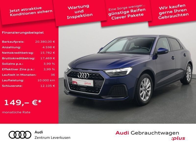 Schwarz Gebraucht 2023 Audi A1 Sportback Advanced Kleinwagen | 20.380 € (Superpreis) - Bild 1/4