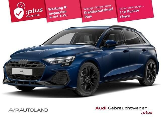 Ascariblau metallic Gebraucht 2024 Audi A3 S-Line | 39.550 € - Bild 1/4