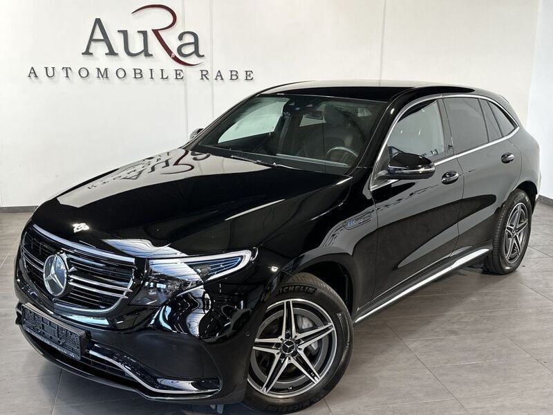 Schwarz Gebraucht 2021 Mercedes EQC400 AMG line SUV | 33.989 € (Fairer Preis) - Bild 1/4
