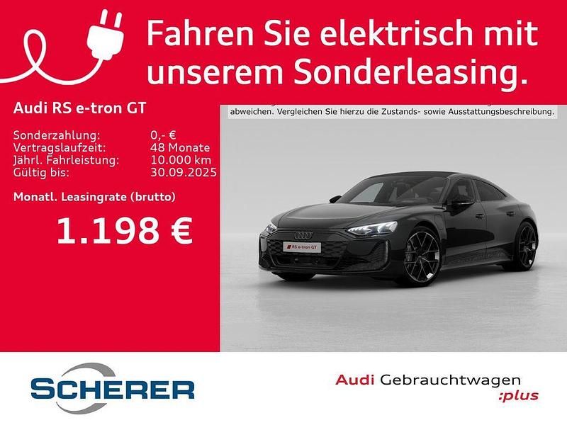 Mythosschwarz metallic (metallic) Gebraucht 2025 Audi RS e-tron GT Comfort Limousine | 139.990 € (Guter Preis) - Bild 1/4