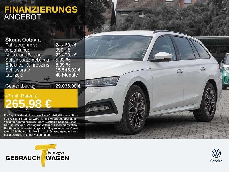 Weiß Gebraucht 2023 Skoda Octavia Ambition Kombi | 24.460 € (Superpreis) - Bild 1/4